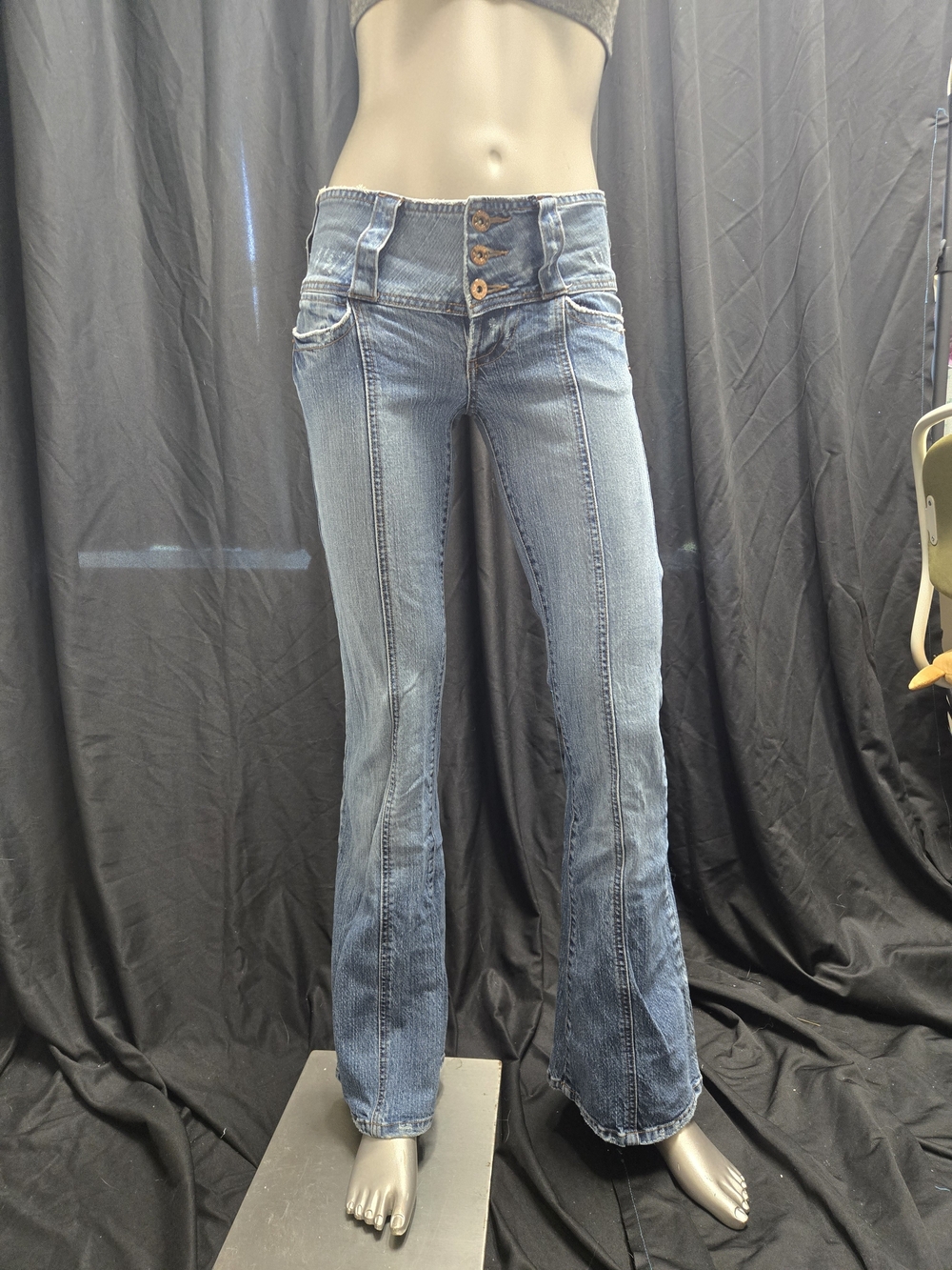 BONGO Light Blue High-Waist Flare Jeans